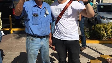 maros rubio, junto al líder de Vigilia Mambisa