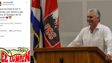 Lis Cuesta llama "dictador de mi corazón" a Miguel Díaz-Canel