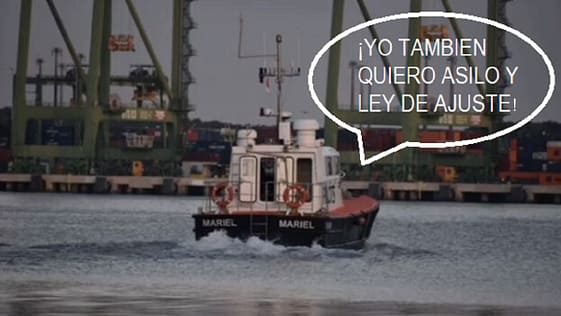 Lancha robada del puerto del Mariel no quiere regresar a Cuba